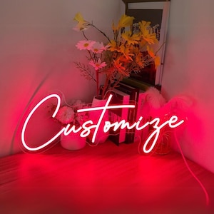 Neon Sign, Custom Neon Sign, Neon Signs, Personalized Gifts, Home Decor, Wedding Neon Signs, Birthday Gift, Custom Sign, Wall Decor