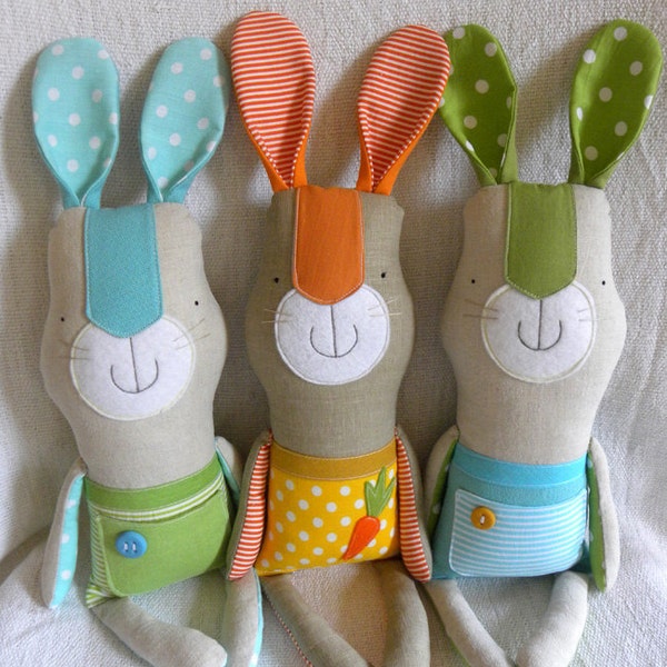 RESERVED Linen bunnies