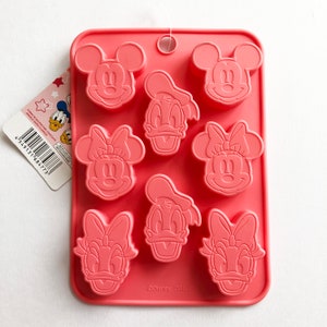 Disney Mickey Mouse & Friends Japanese Silicone Chocolate Mold / Mould - Mickey, Minnie, Donald Duck, Daisy