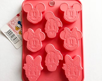 Disney Mickey Mouse & Friends Japanese Silicone Chocolate Mold / Mould - Mickey, Minnie, Donald Duck, Daisy