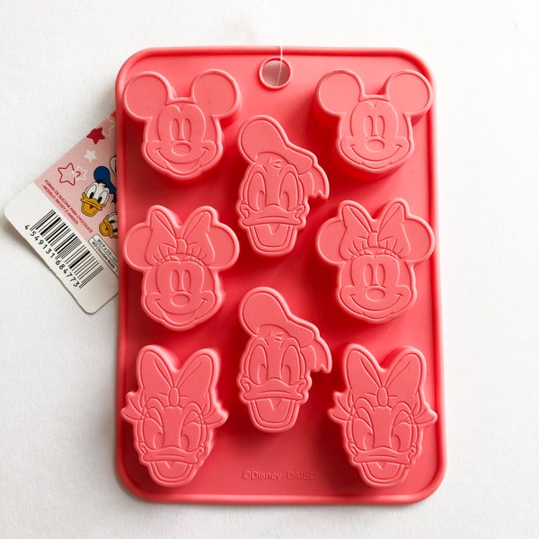 Disney Mickey Mouse & Friends Moule / Moule à chocolat en silicone japonais - Mickey, Minnie, Donald Duck, Daisy