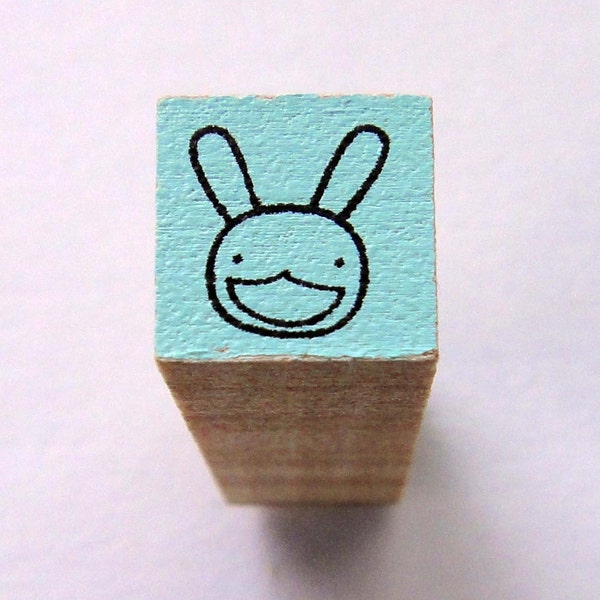 Cute Aranzi Aronzo Bunny Rabbit Face Japanese Rubber Stamp