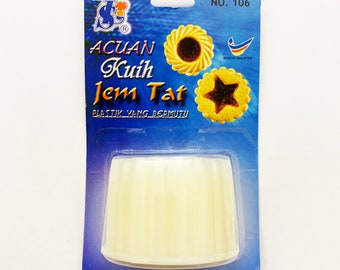 Pineapple Tart Cutter / Mold / Mould / Cookie Cutter - Star & Circle Shaped Centres