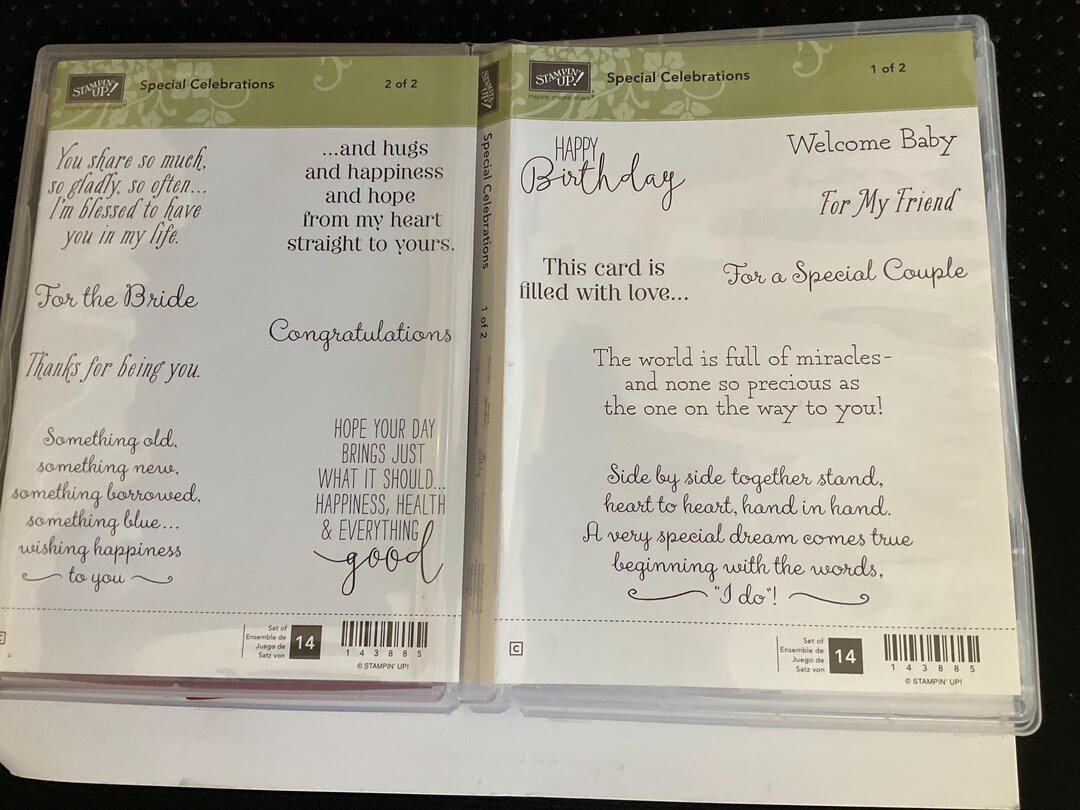 Stampin' Up Special Celebrations Stamp Set - Etsy