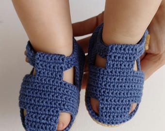 Unisex Babyschuhe Häkelanleitung,Anfänger-freundlich mit Video-Anleitung, Babysandalen