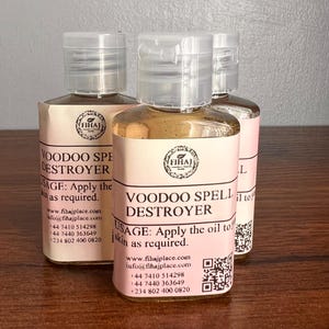 Voodoo Spell Destroyer Oil.