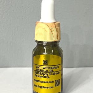 Anti witchcraft spiritual oil, Witchcraft attack remover /Banish witchcraft attack