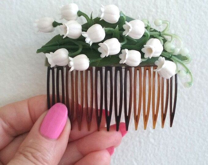 Lily of the Valley Hair Comb Etsy