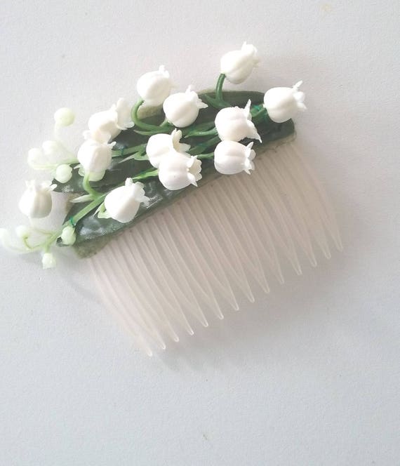 Lily of the Valley hair comb Etsy