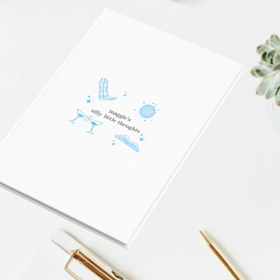 Customizable Notebook, Aesthetic Journal, Cute Notebook, Personalizable ...