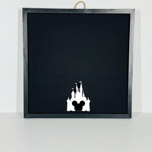 30x30 Disney Pinnwand | SCHLOSS | Holzrahmen