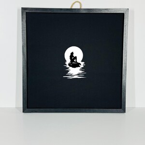12x12 Pin Board | ARIEL Silhouette | Wooden Frame