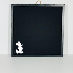 30x30 Disney Pinnwand | MICKEY Silhouette | Holzrahmen