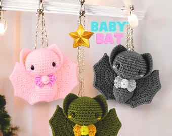 Halloween Crochet Bat Amigurumi Pattern (PDF)