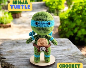 Ninja Amigurumi crochet, crochet ninja turtle, Ninja amigurumi, Superheroes crochet, Crochet Turtle, Amigurumi Crochet, crochet ninja, Gift