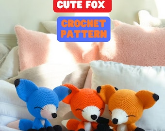 Fox Amigurumi Crochet Pattern: Stuffed Animal Toy (PDF Pattern)