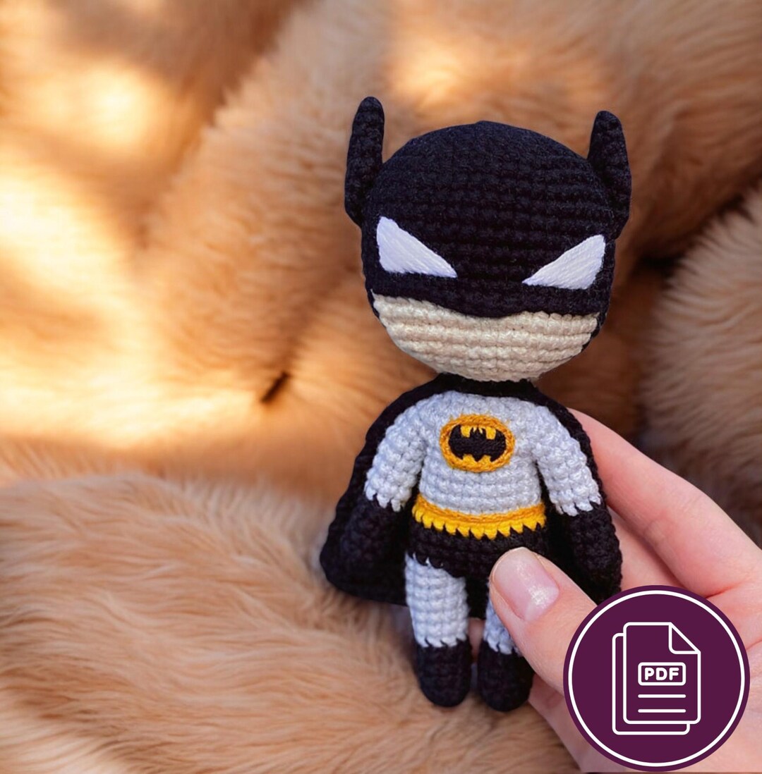 Batman Crochet Pattern, Amigurumi Crochet Pattern, Batman Crochet ...