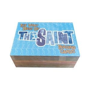 The Very Best Of The Saint complete set of 100 vintage TV trading cards in excellent condition. Released by Cards Inc in 2003. Roger Moore