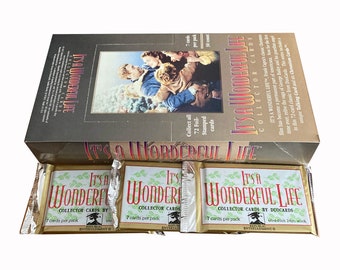 3 packs of It's A Wonderful Life vintage collector cards. 7 cards per pack. Collect all 72 foil-stamped cards! DuoCards 1997. Frank Capra