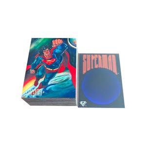 DC Comics Skybox Master Series complete set of 90 vintage trading cards + 2 chase sets + Superman Skydisc in excellent condition Skybox 1994
