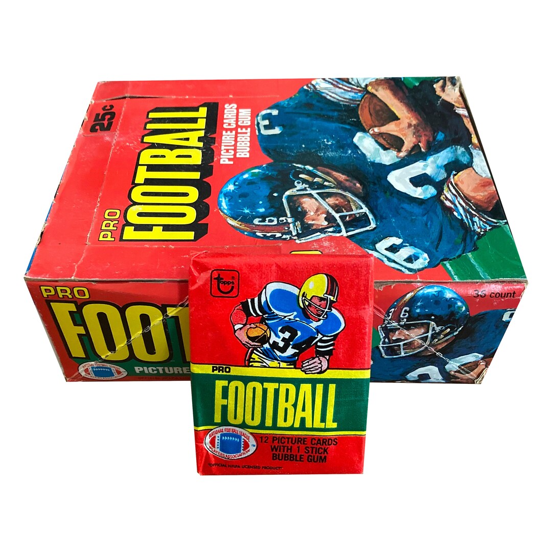 1 Pack of 1980 Topps Football Cards. 12 Cards per Vintage Wax Etsy Canada