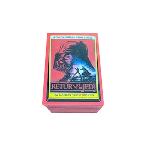 Return of the Jedi Series 1 complete set of 132 vintage trading cards in excellent condition. Topps 1983. Stickers not included. Skywalker
