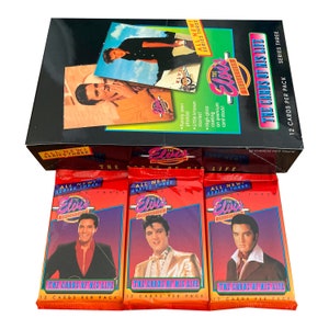 3 Packungen von Elvis - Die Karten seines Lebens - Serie 3 Vintage Sammelkarten. 12 Karten pro Packung. Sammle sie alle! 3er Serie ist selten ! HTF