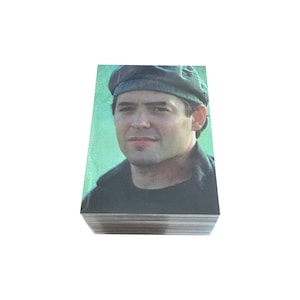 Godzilla complete set of 90 premium movie trading cards in excellent condition (60 metal-tex foil + 30 3D motion cards). JPP Amada 1998.