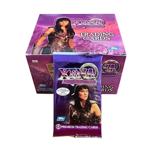 1 Packung Xena warrior Princess Staffel 1 Sammelkarten. 8 Karten pro Packung. Zufällig eingefügte Chromkarten! Topps 1998. Lucy Lawless
