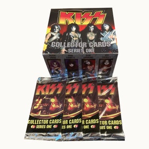4 Packungen KISS Sammlerkarten Serie 1 Vintage Sammelkarten. 9 Karten pro Packung. Cornerstone Kommunikation 1997. Sammle sie alle!