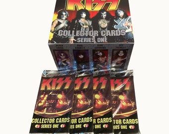4 Packungen KISS Sammlerkarten Serie 1 Vintage Sammelkarten. 9 Karten pro Packung. Cornerstone Kommunikation 1997. Sammle sie alle!