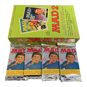 4 Packs of MAD Magazine Series 2 Trading Cards. More of Mad's Worst 11  Cards per Pack. Random Inserts Released by Lime Rock in 1992. Fun - Etsy