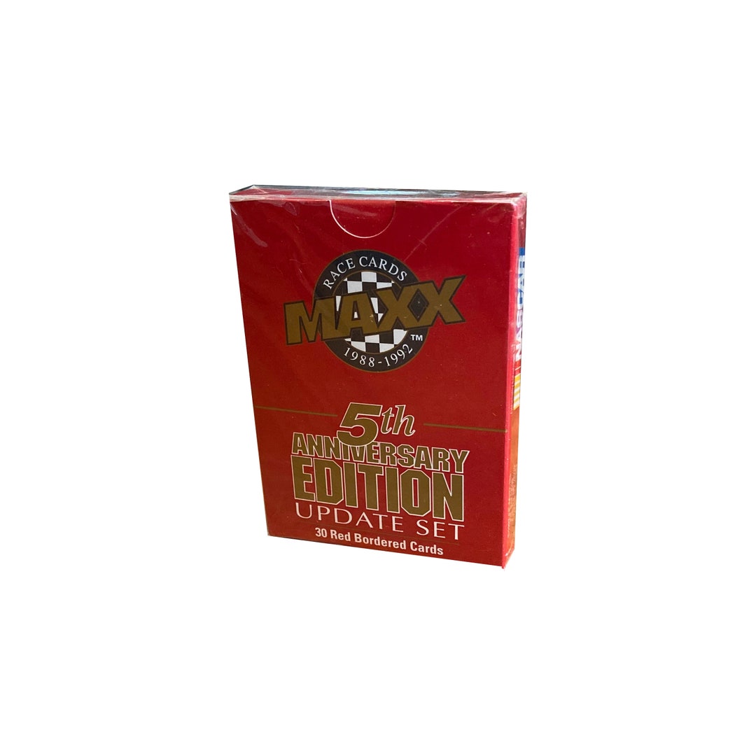 1992 5th Anniversary Maxx Race Cards Factory Sealed 30-card Boxed ...