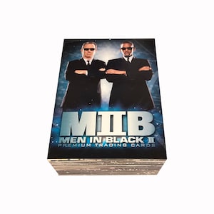 Men in Black II komplettes Set mit 81 vintage Filmkarten in exzellentem Zustand. Inkworks 2002. Will Smith Tommy Lee Jones Alien Film