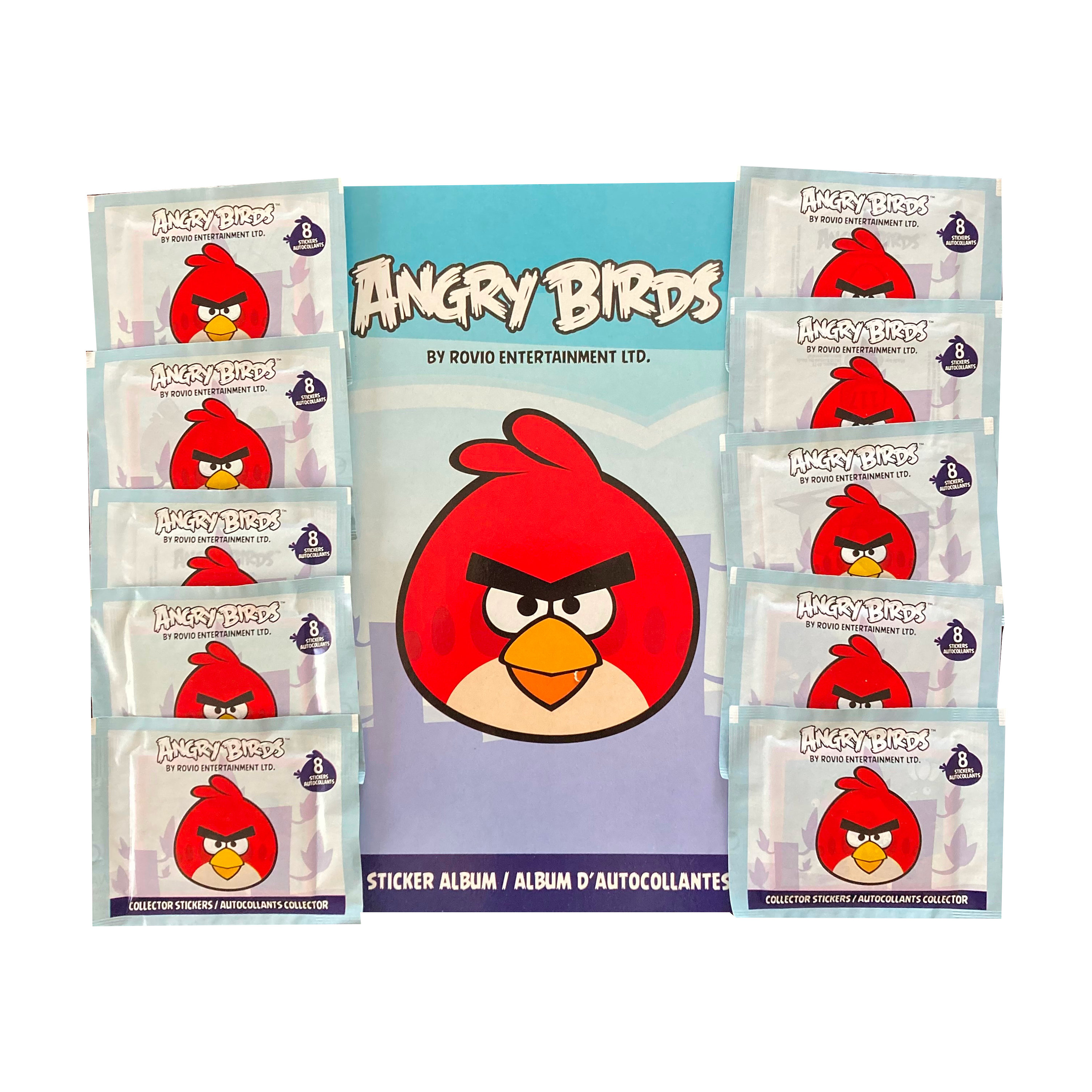 Dapperheid paraplu Politie Angry Birds Sticker Album With 10 Packages of Stickers. Each - Etsy