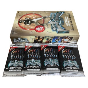 4 Packungen von Mighty Morphin Power Rangers The Movie Sammelkarten. Packung mit 8 Karten + 1 Power-Pop-Up. Fleer 1995.