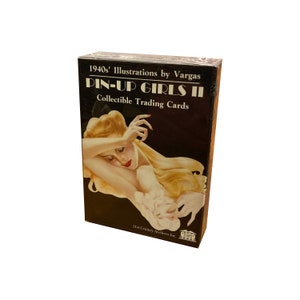 Vargas Pin-Up Girls II coffret complet de 50 cartes à collectionner vintage. Illustrations des années 1940 par Vargas. Archives du XXIe siècle 1992. Magnifique !