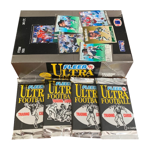 ultra rare football cards 4 packs of 1991 Fleer cards. 14 per pack. Lots of classic NFL stars! Fleer 1991. Collect them all! Rare Football Cards | eBay