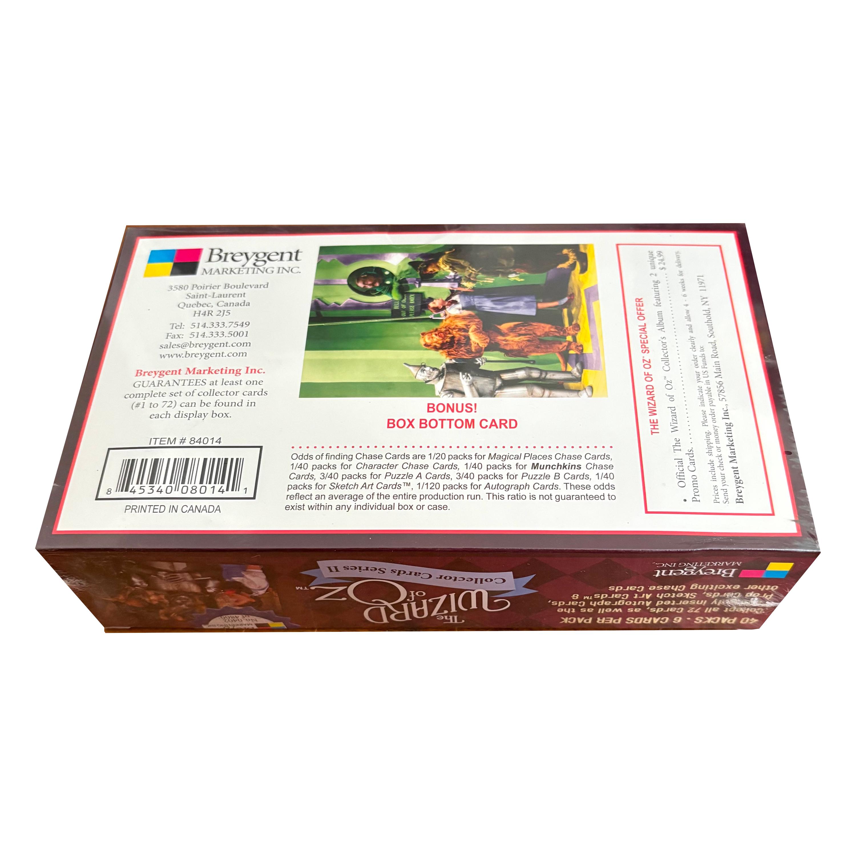 Factory Sealed Box of the Wizard of Oz Series 2 Vintage Trading