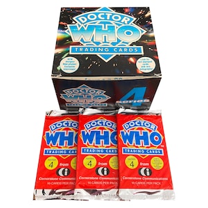 3 Packungen Doctor Who Serie 4 Vintage Sammelkarten. 10 Karten pro Packung. Sammel alle 90! Eckerstein Mitteilungen 1996.