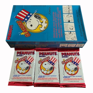 3 Packungen mit Peanuts Classics Sammelkarten von Charles Schulz. 10 Karten pro Packung. Erschienen 1992. Charlie Brown Snoopy Linus mehr!