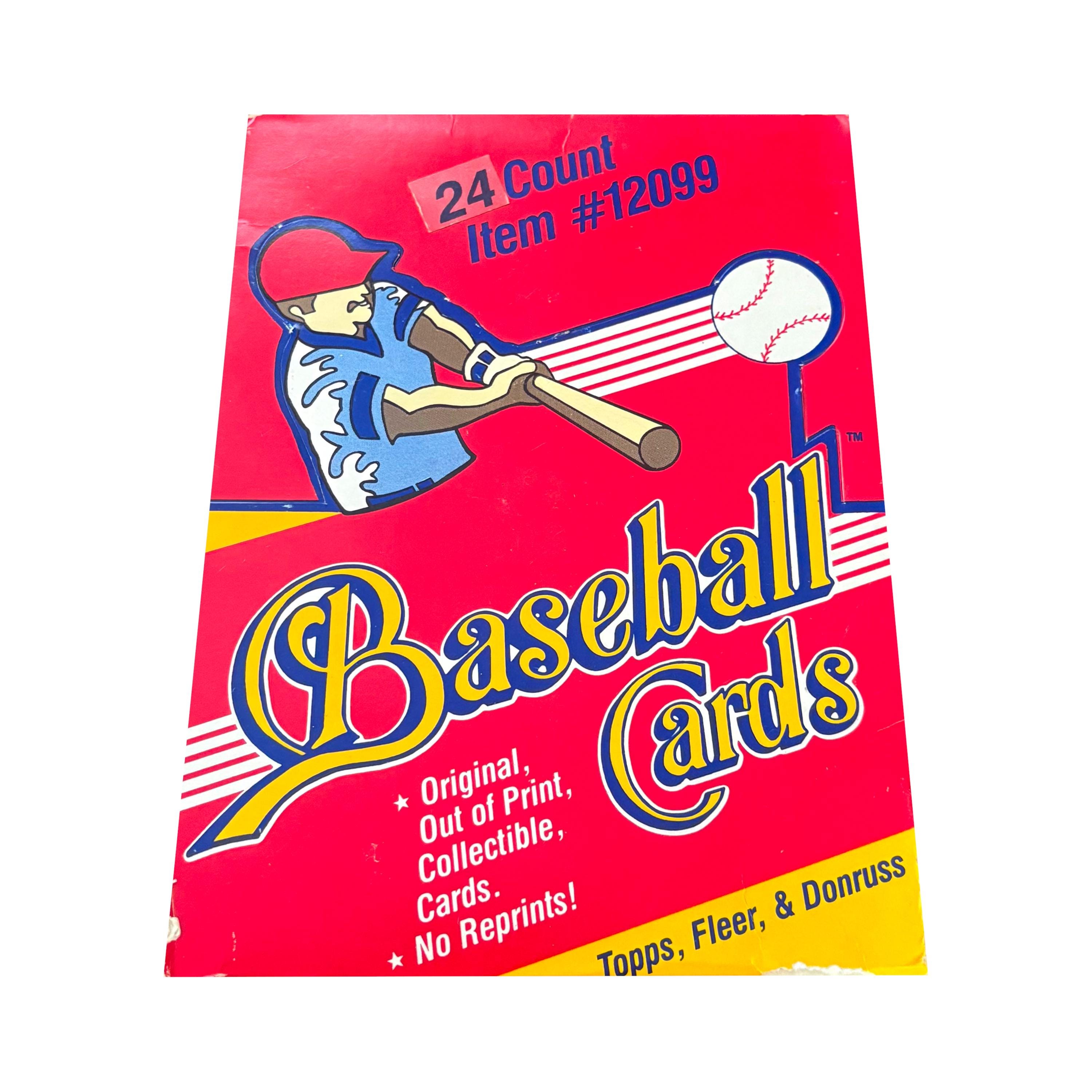 1980年代から1990年代にかけてのヴィンテージMLBベースボールカードの 