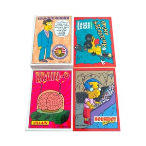 De Simpsons Series 2 complete basisset van 40 vintage ruilkaarten + 3 complete subsets (zie beschrijving). 80 kaarten in totaal! Skybox 1994.