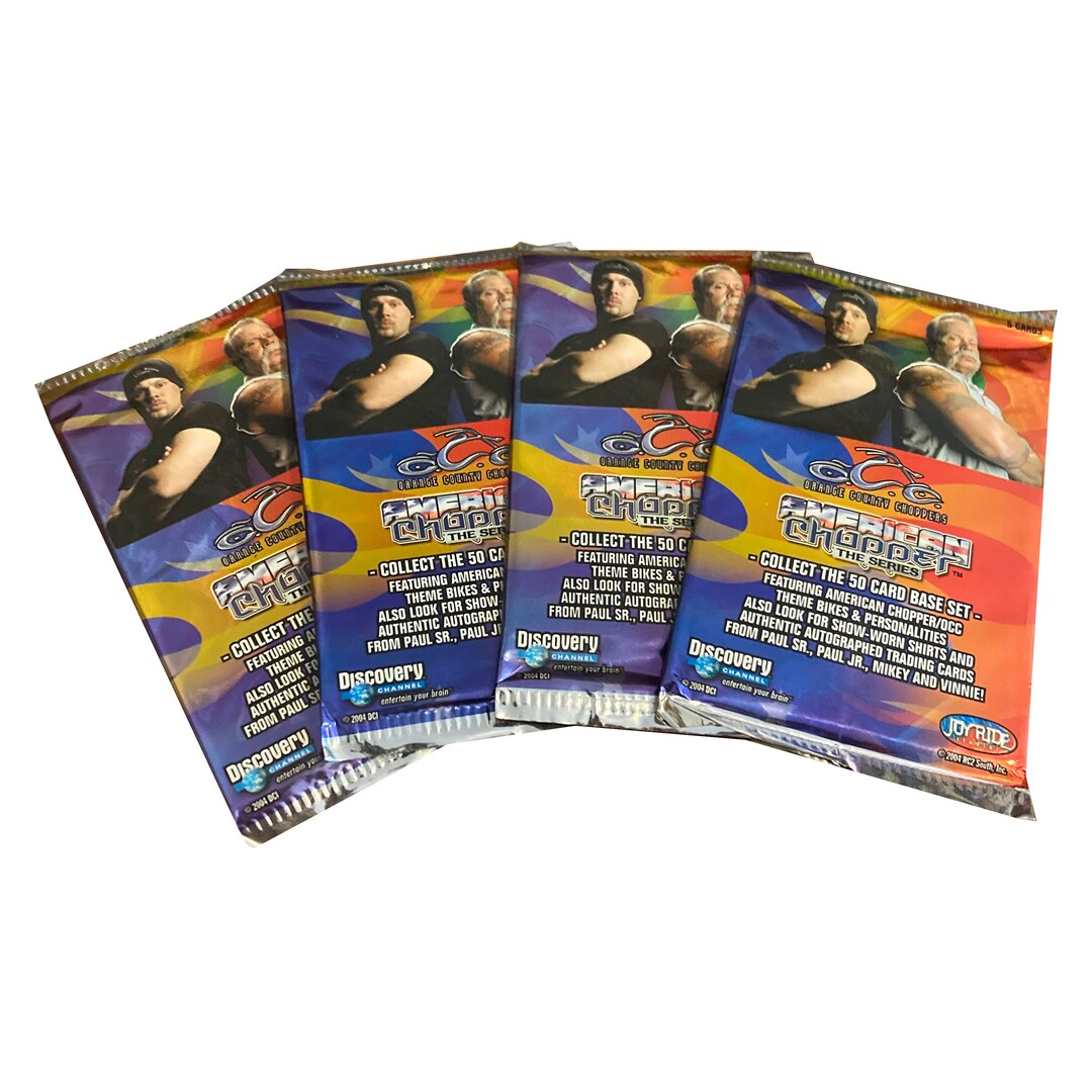 4 Packs of American Chopper Orange County Chopper Vintage Trading Cards ...