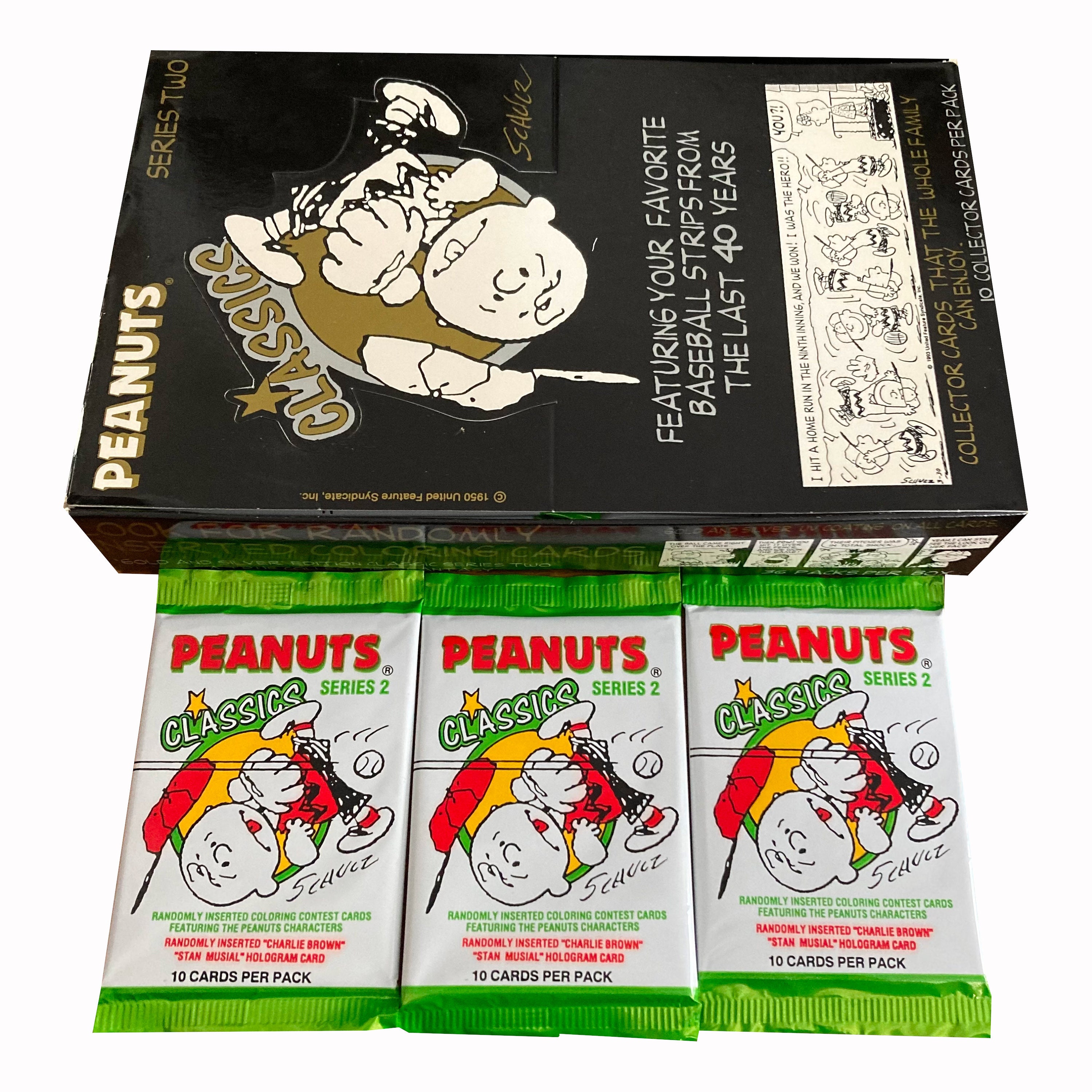 3 Packs of Peanuts Classics Series 2 Vintage Trading Cards by