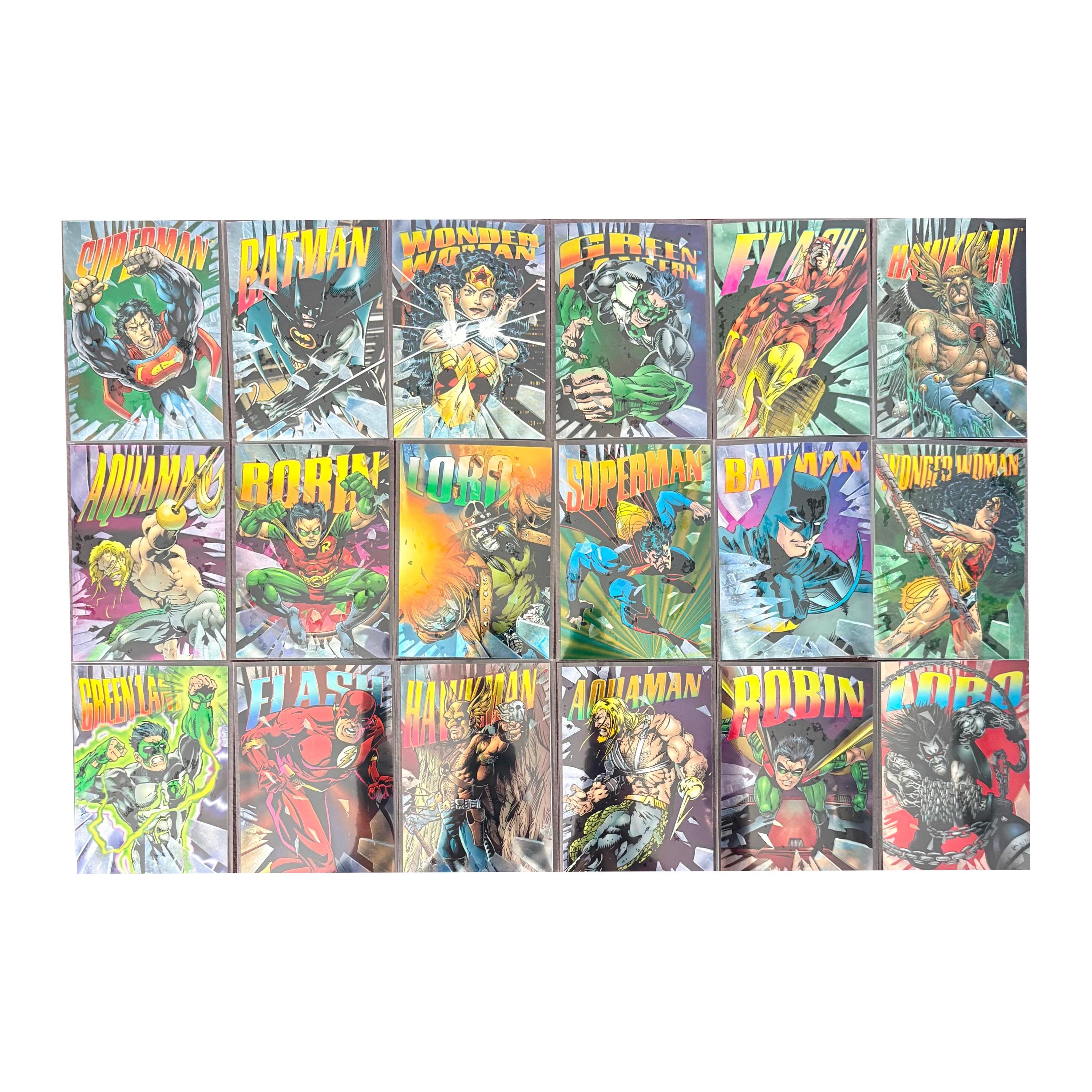 DC Legends '95 Power Chrome Complete Set of 150 Vintage Trading