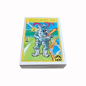 Funky Facts Weird World of Baseball komplettes Set von 40 Vintage Sammelkarten in ausgezeichnetem Zustand. Funky Sales Corp 1976.