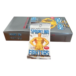 1 confezione di carte da gioco vintage giapponesi di wrestling. Carte da gioco di wrestling professionistico degli Sparkling Fighters. Prodotte da BBM nel 1997. Direttamente dal Giappone. Rare!