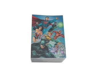 DC Comics: The New 52 complete foil parallel set of 63 vintage trading cards in excellent condition. Produced by Cryptozoic.