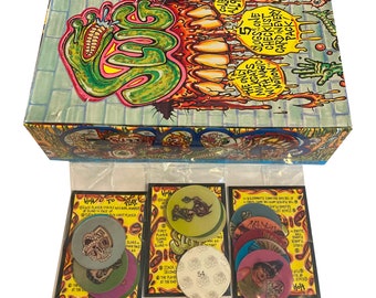 3 paket med Slug Magic Motion vintage-poggpaket. Varje paket innehåller 5 holografiska mjölkkapslar och en checklista. Samla alla 90! Pinnacle 1995.